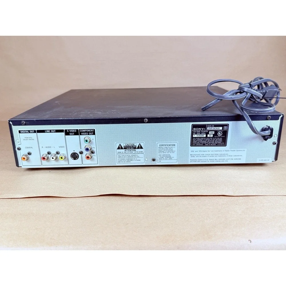Sony DVP-NC625 5 Disc DVD CD Changer Player w/ OEM RMT-D154A Remote Tested